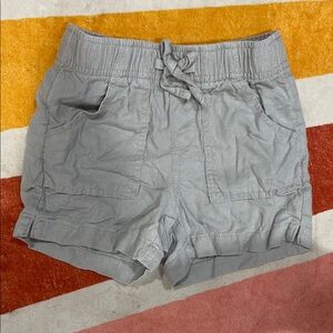4/$10 Girls pull on taupe Casual Shorts linen